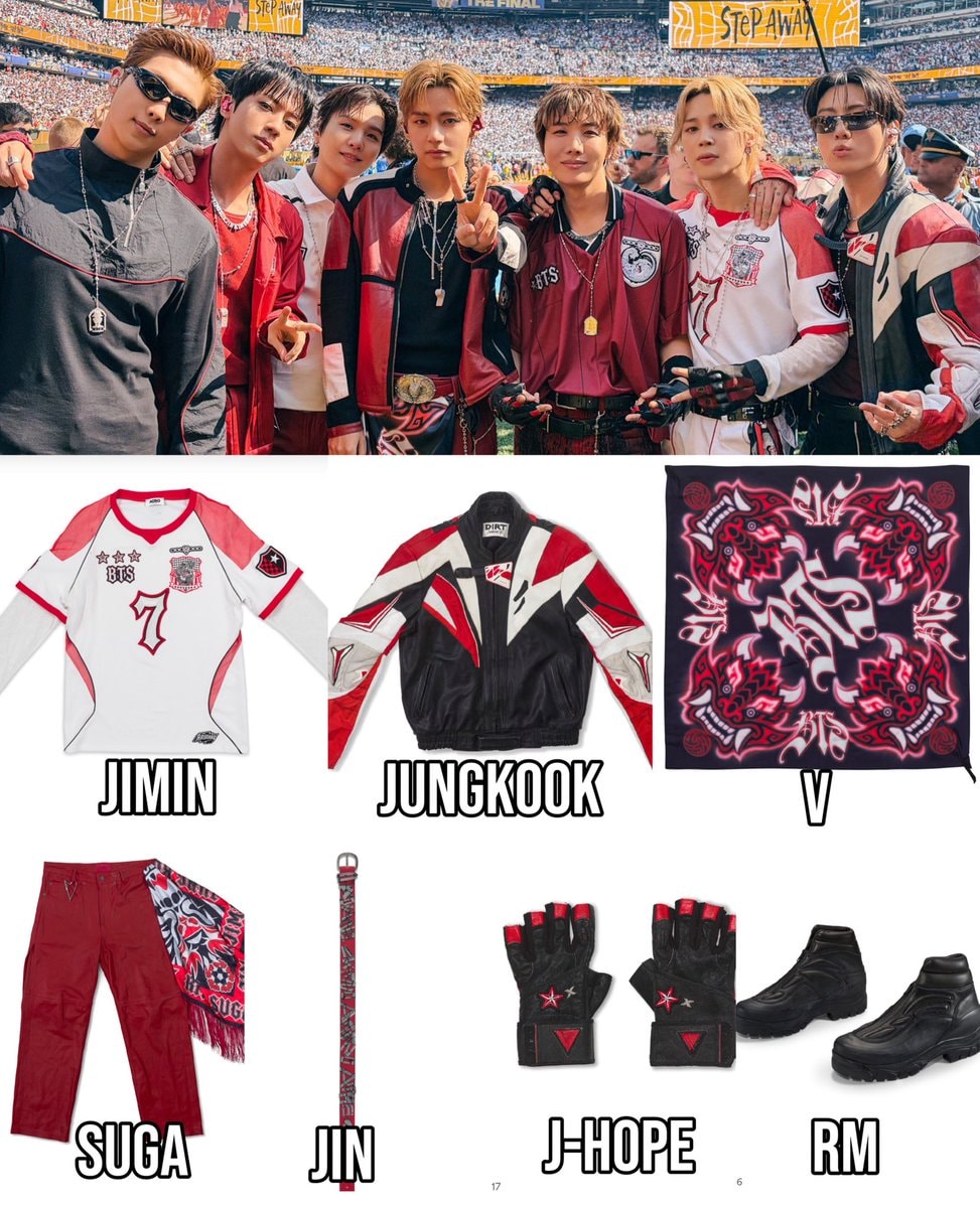 BTS World Cup Final outfits auction