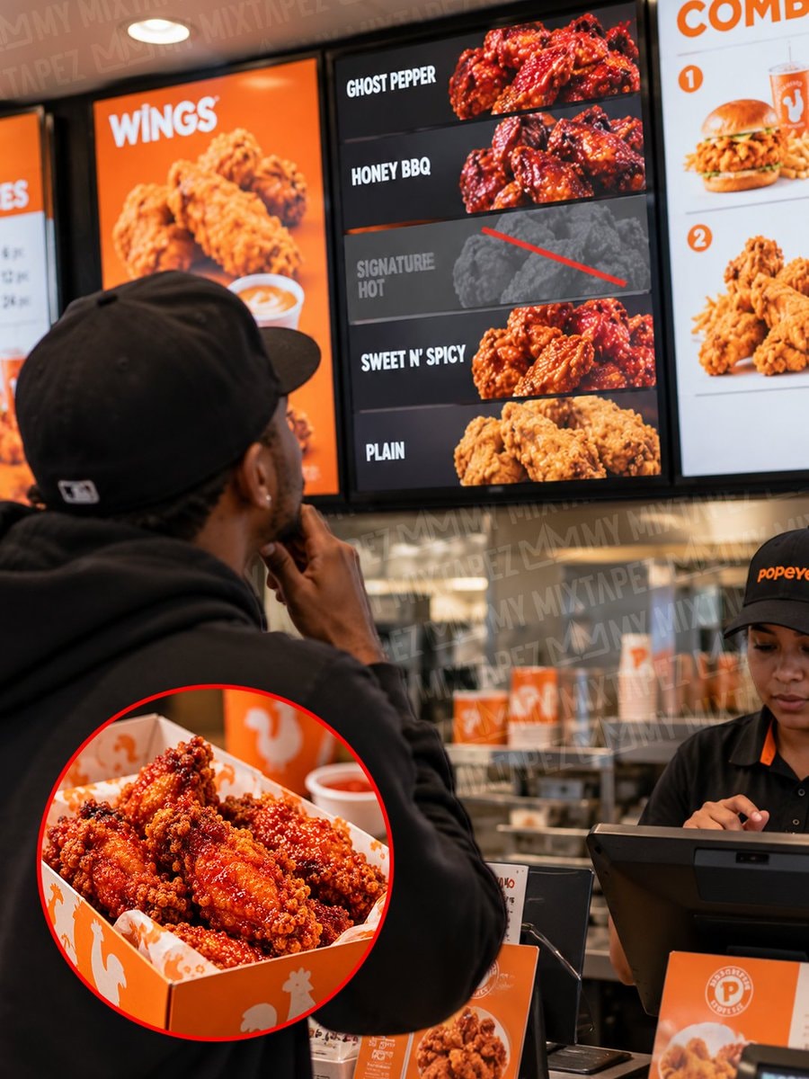 Popeyes Signature Hot Wings removed