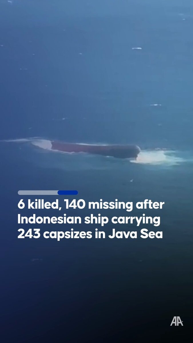 Indonesian ship capsizes Java Sea