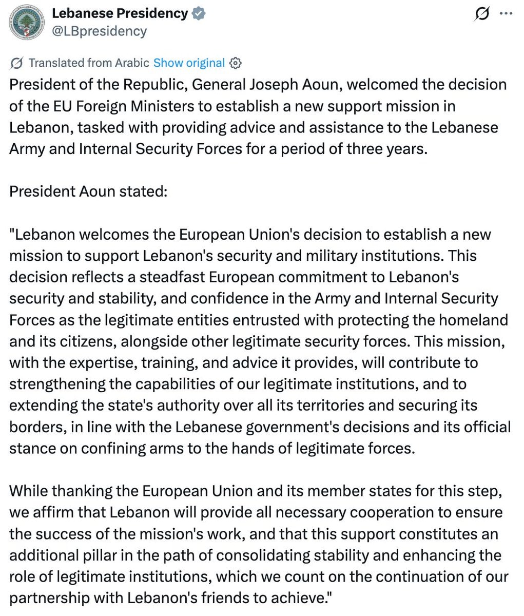 Joseph Aoun EU mission statement