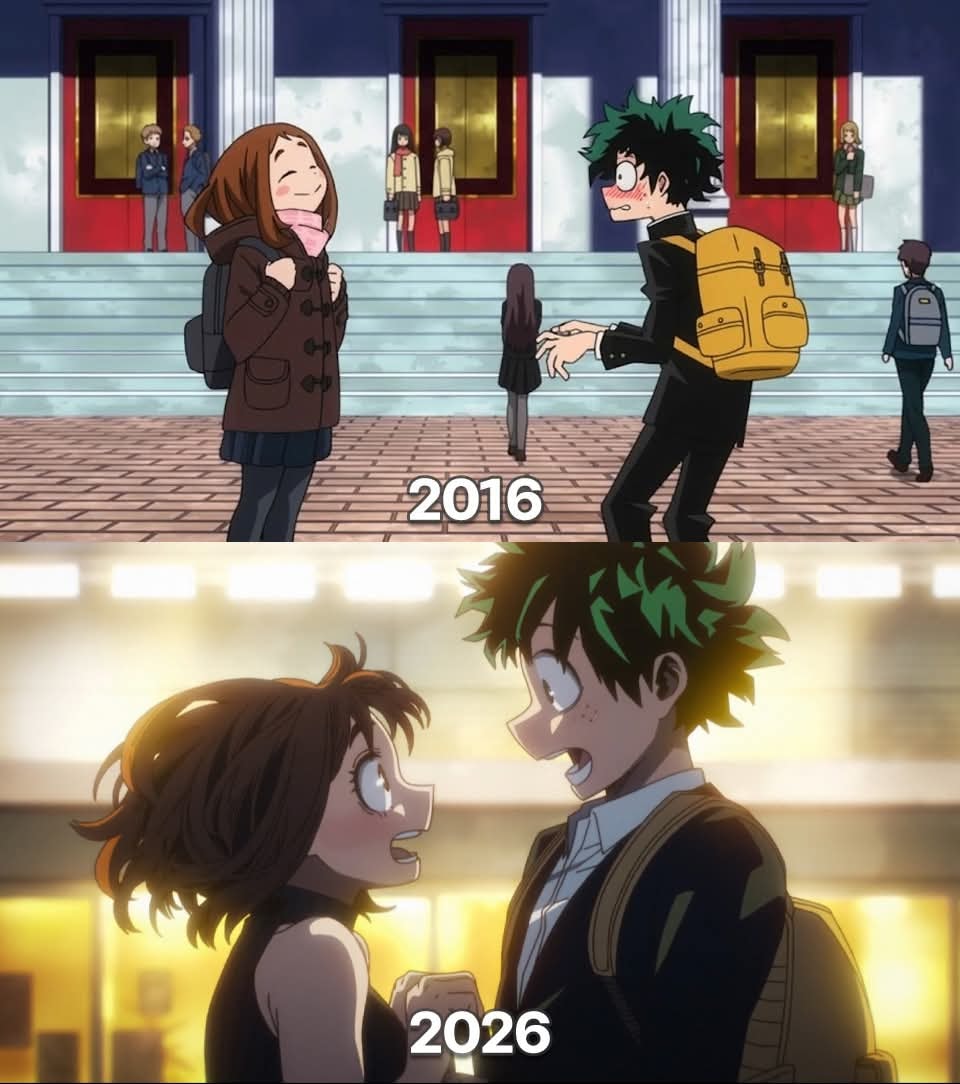 anime characters through time