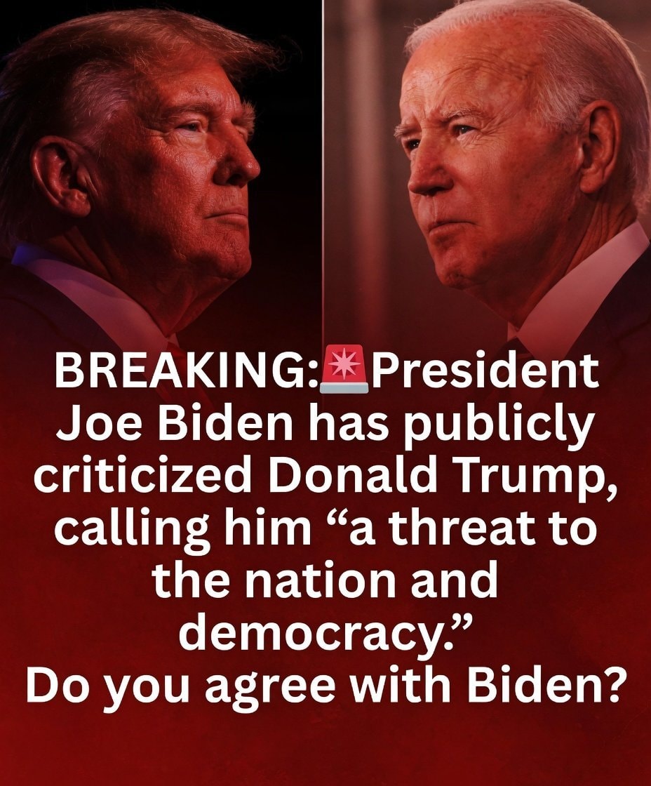 Biden calls Trump a threat to democracy