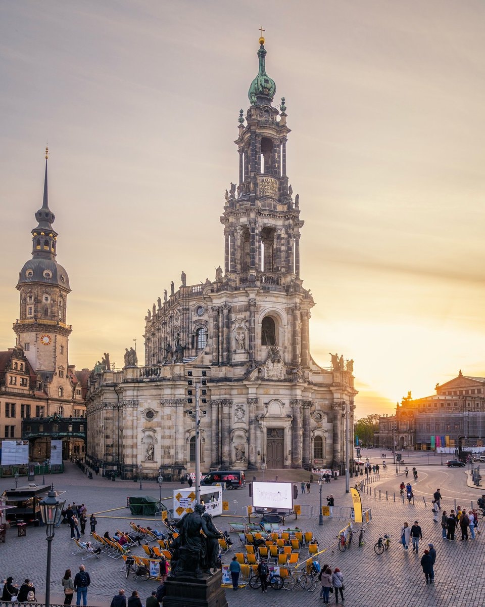 Dresden Germany square sunset (photo 3 of 4)