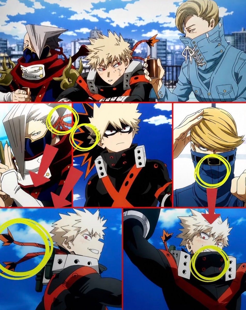 Bakugo honoring his mentors