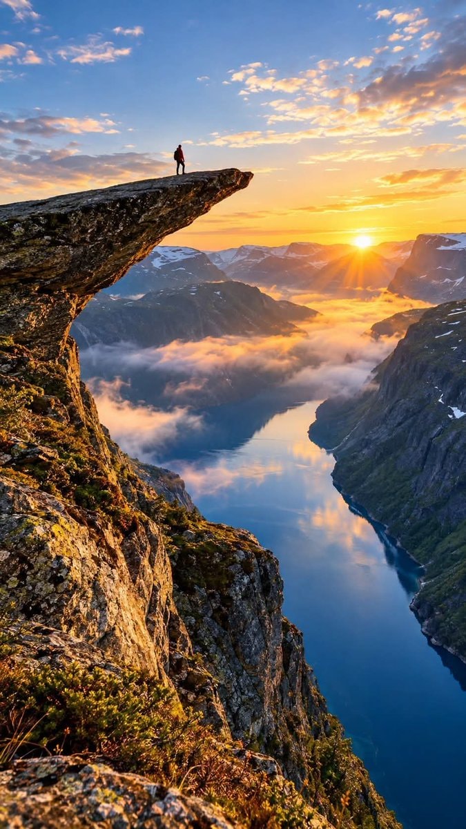 Trolltunga Norway sunrise