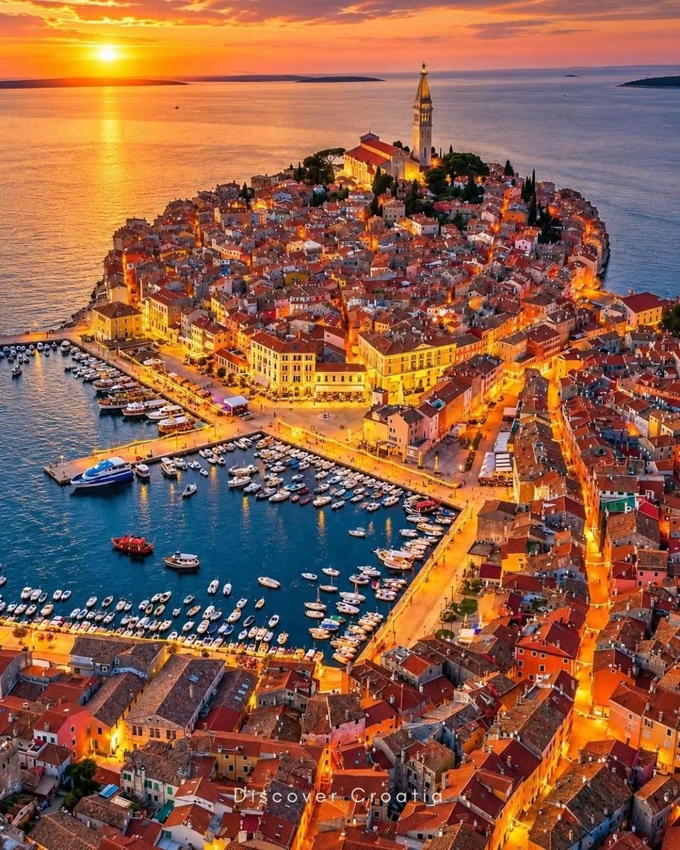 Rovinj Croatia sunset