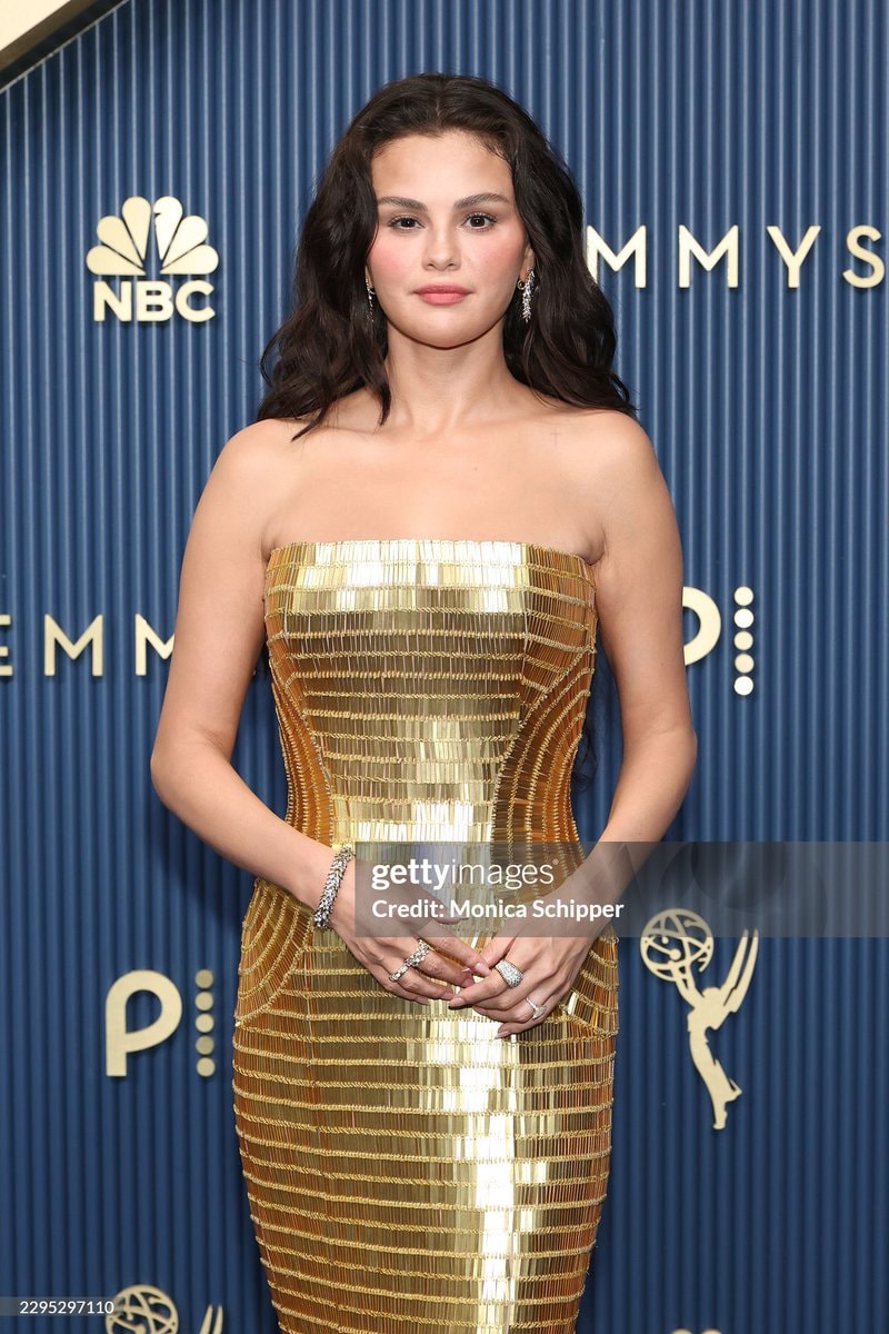 Selena Gomez 78th Emmy Awards gold gown