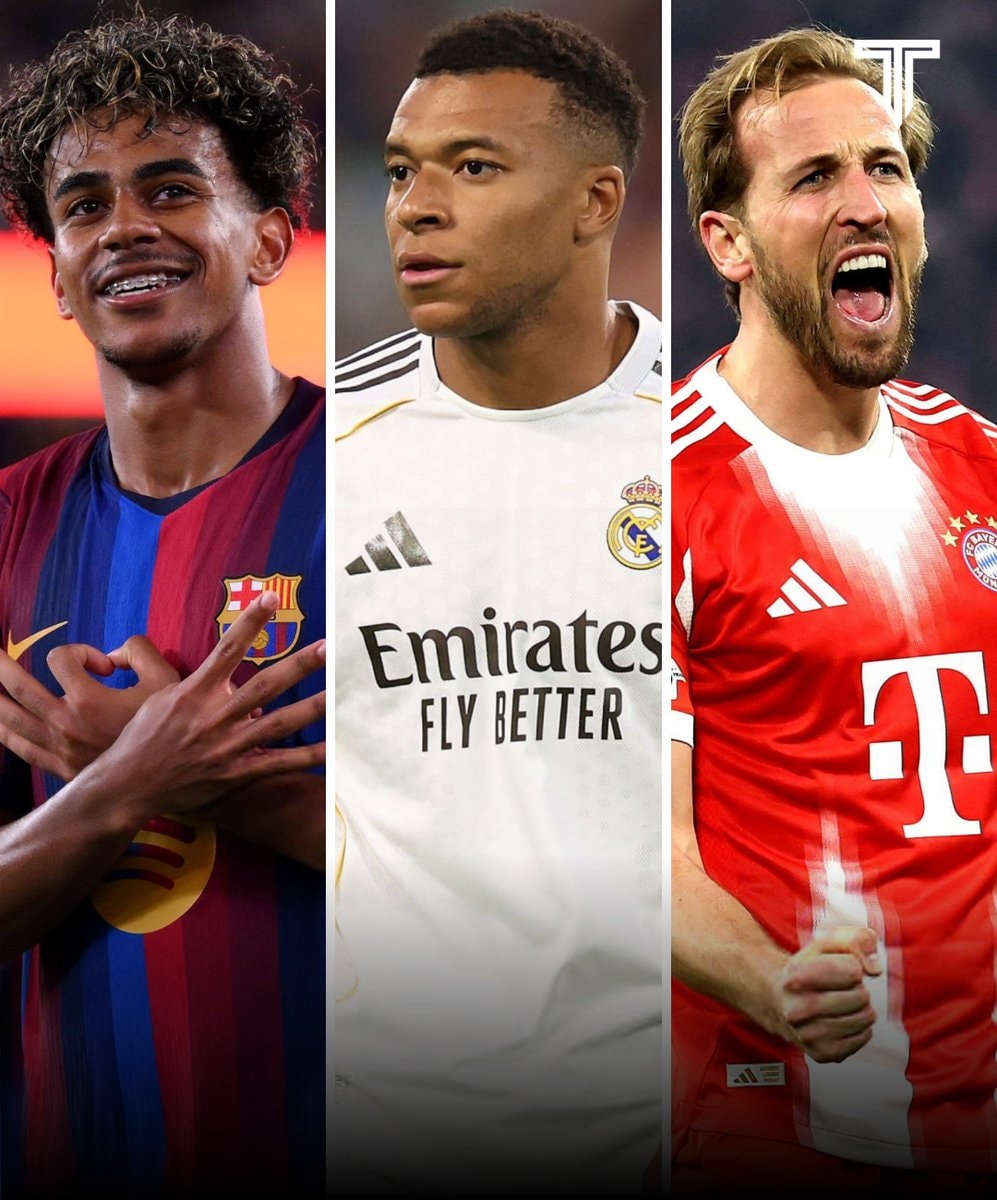 Lamine Yamal Kylian Mbappé Harry Kane Ballon d'Or