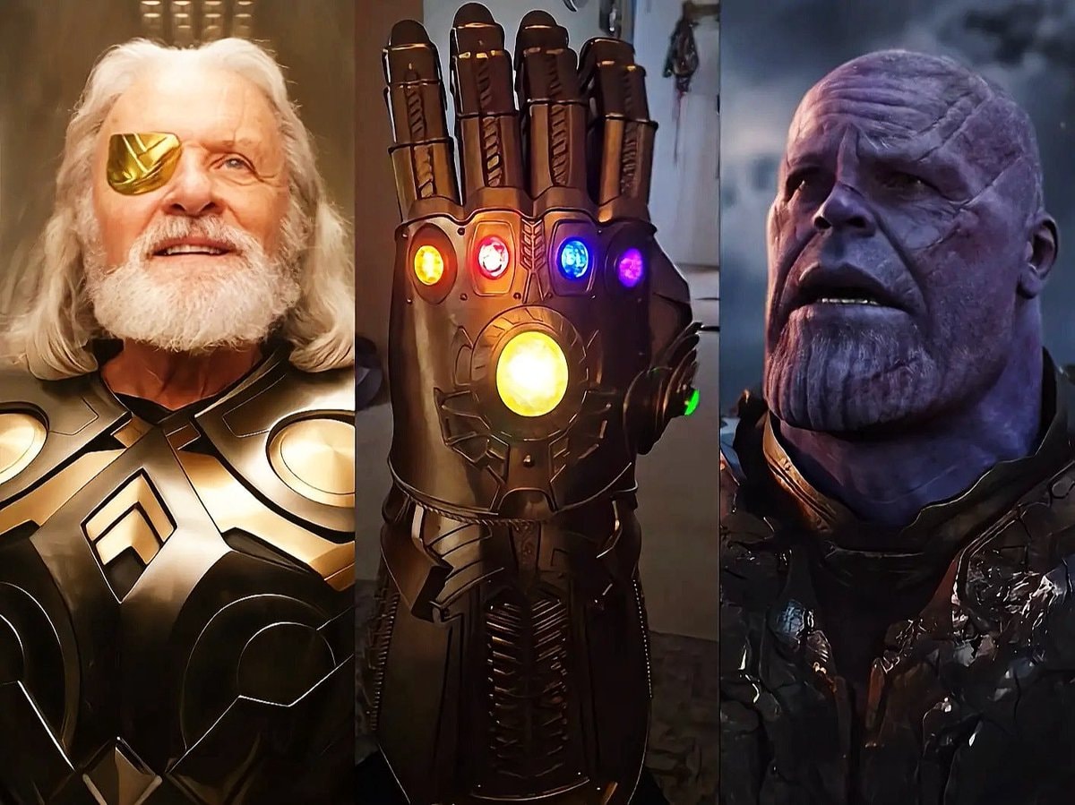 Odin and the fake Infinity Gauntlet Odin and the fake Infinity Gauntlet