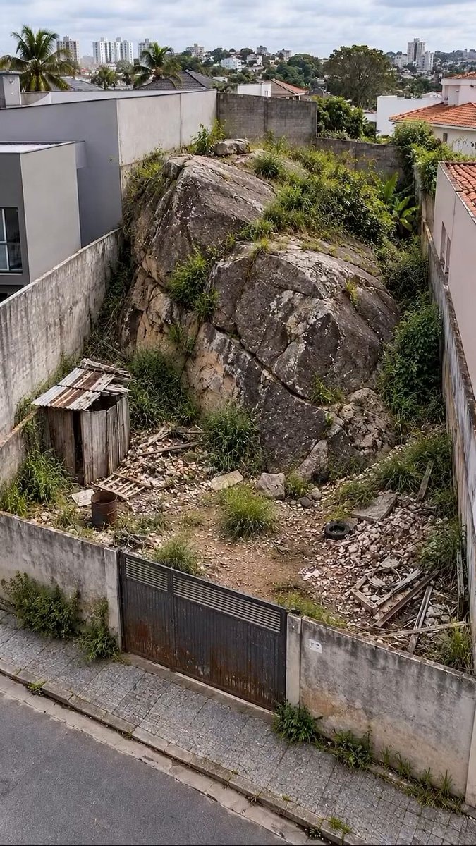 Building around natural rock formations