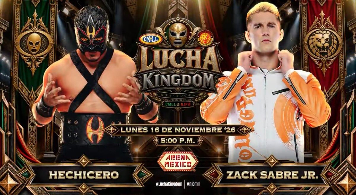 Hechicero vs Zack Sabre Jr Lucha Kingdom