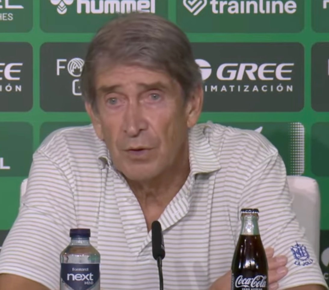 Manuel Pellegrini on red card Manuel Pellegrini on red card