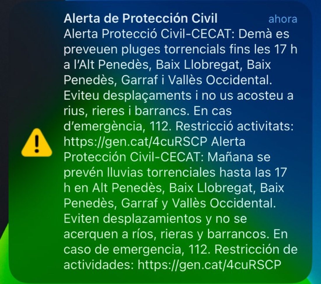 Catalonia flood emergency plan activation Catalonia flood emergency plan activation