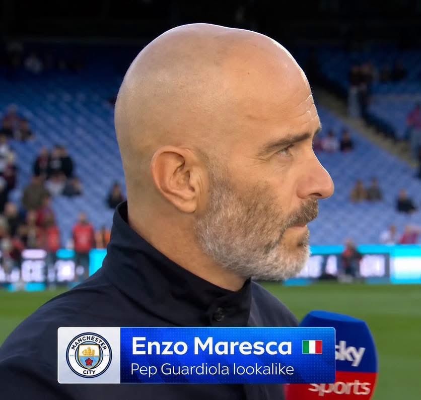 Enzo Maresca Pep Guardiola lookalike