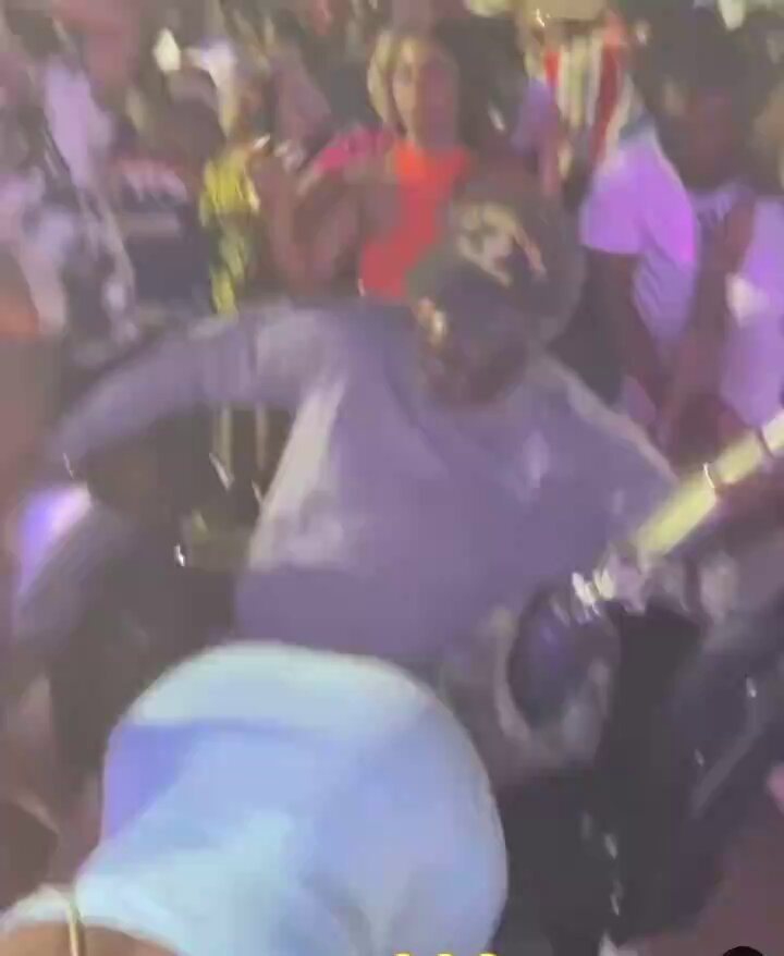 Fake leg prank at party