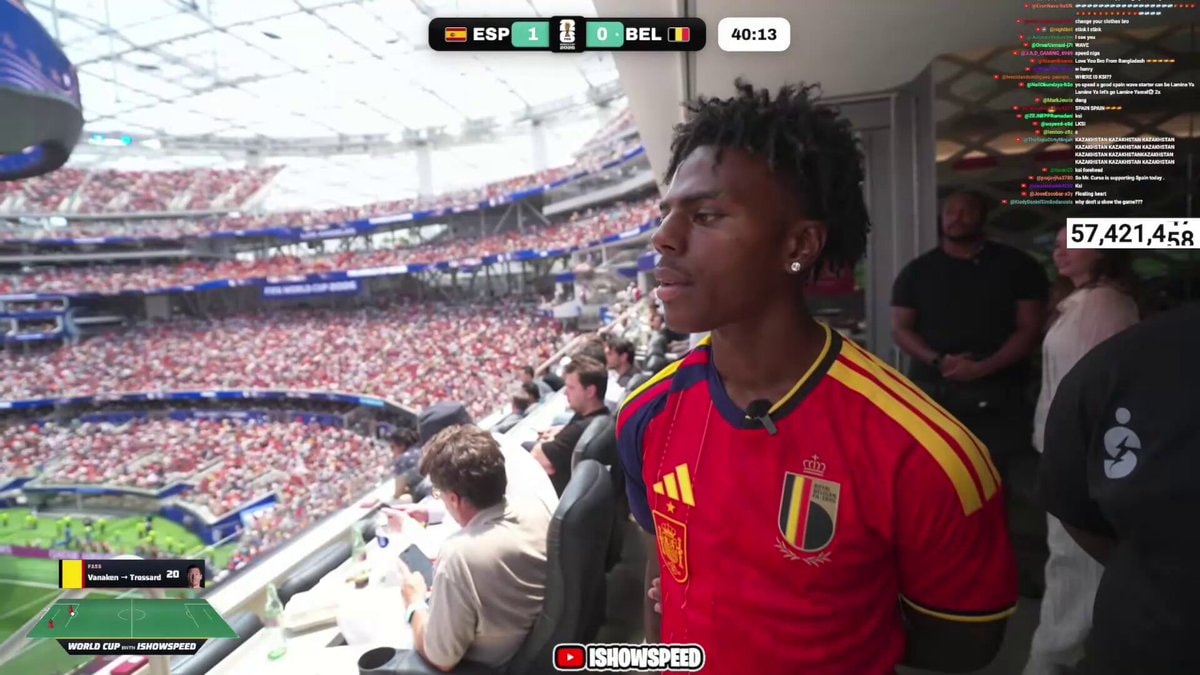 Speed feral after Belgium equalizer vs Spain