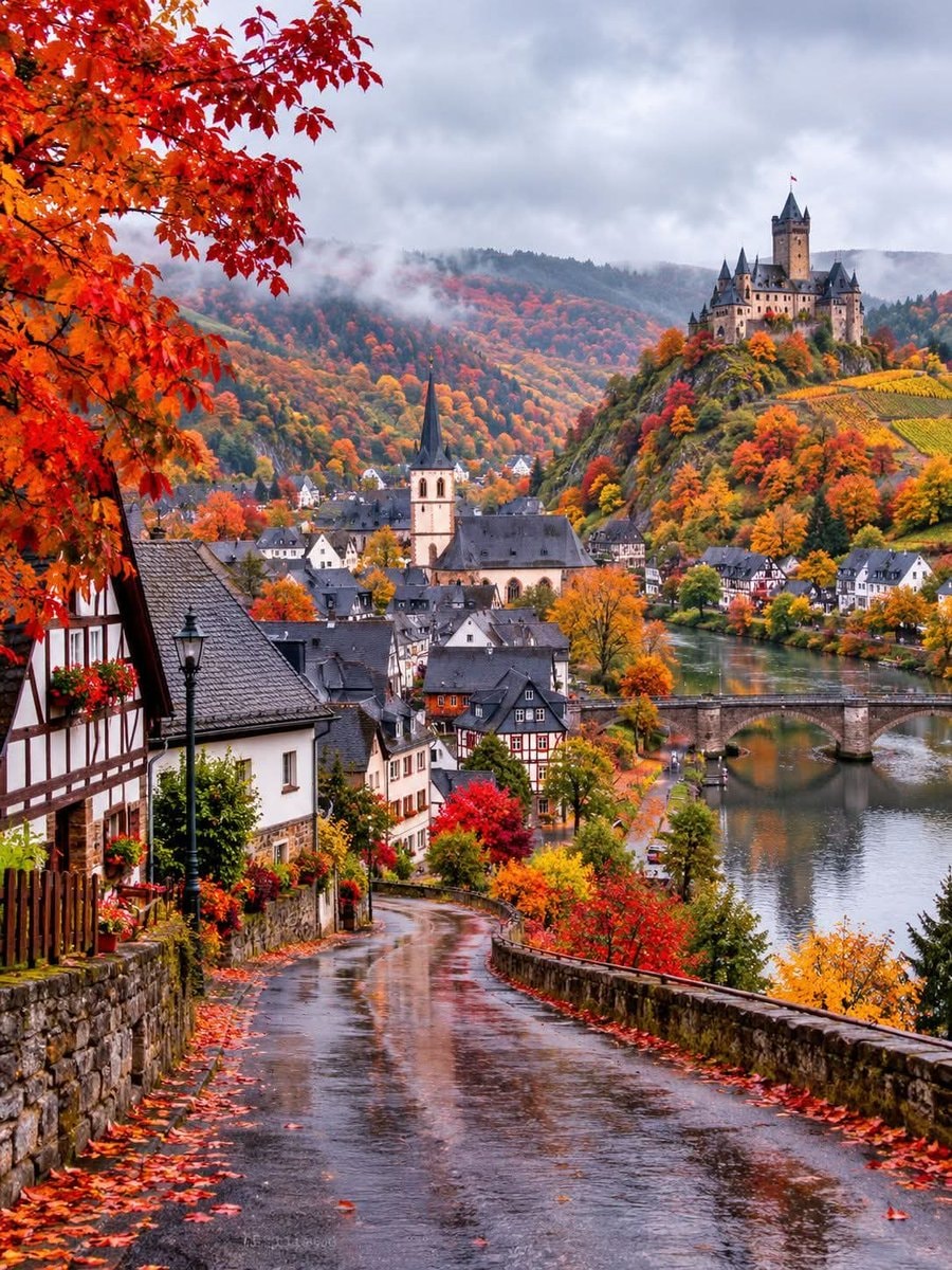 Cochem autumn scenery