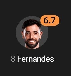 Merino 7.4 rating 85th minute (photo 2 of 2)