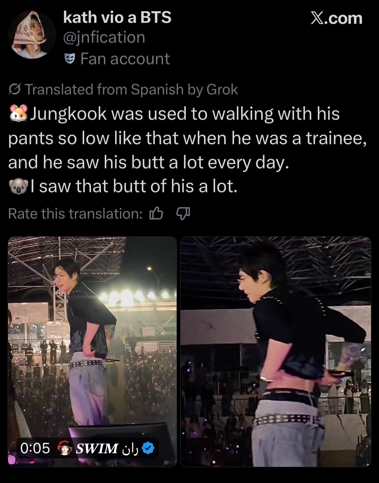 Jungkook low pants moment with Jin (photo 2 of 4)