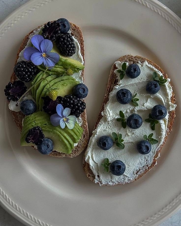 Avocado Toast with Blueberries and Thyme (photo 1 of 2)