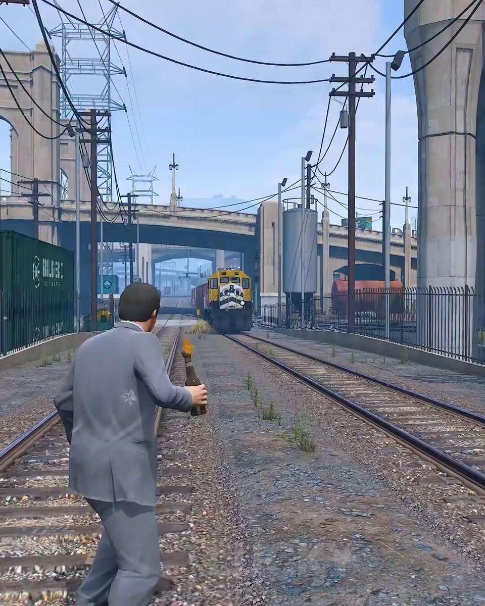 Michael stop train GTA 5