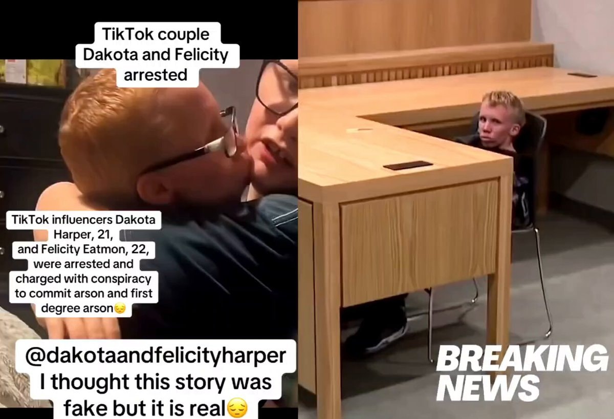 Dakota Harper Felicity Eatmon arson charges