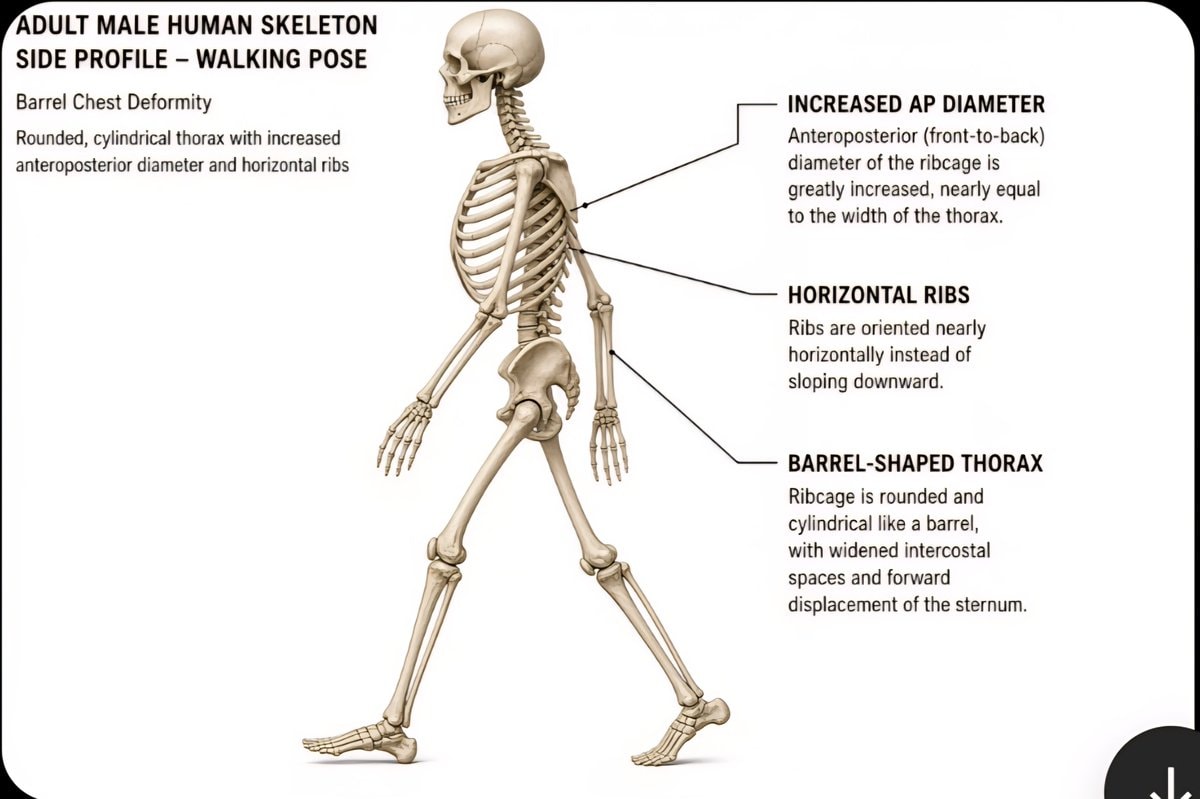 Elon Musk barrel chest vs skeleton