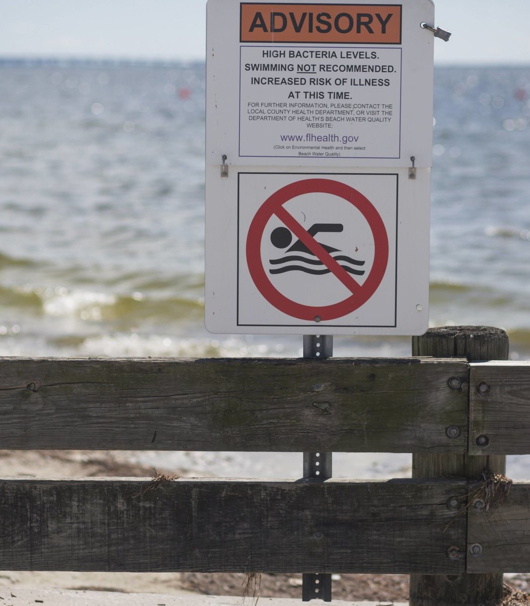 Beach closed health advisory (photo 2 of 2)