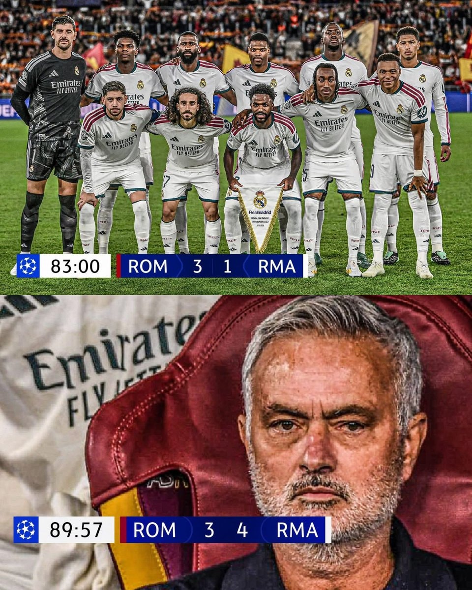 Real Madrid Roma comeback Mourinho Real Madrid Roma comeback Mourinho