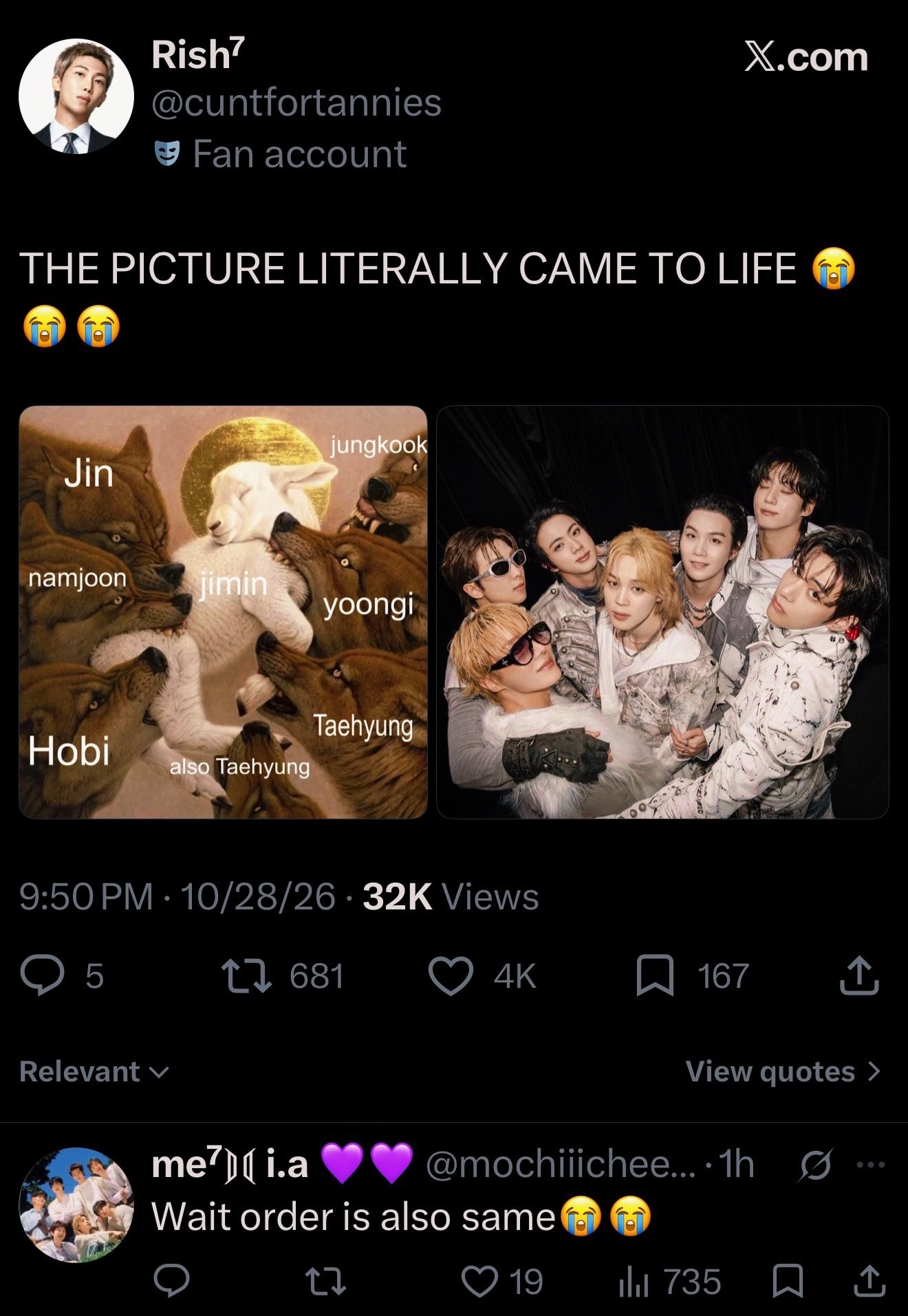 BTS split screen edit
