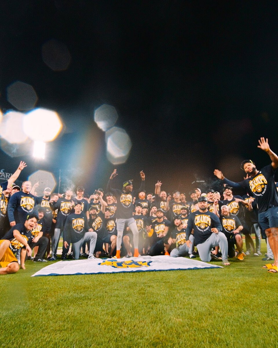 Brewers NL Central Champions celebration