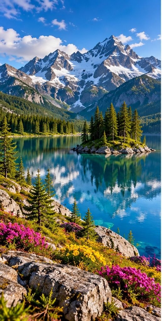 Hidden Paradise Mountain Lake