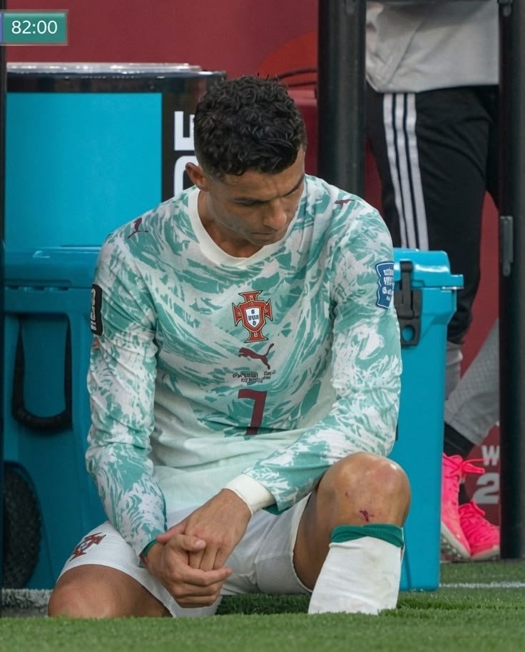 Christiano Ronaldo injury moment