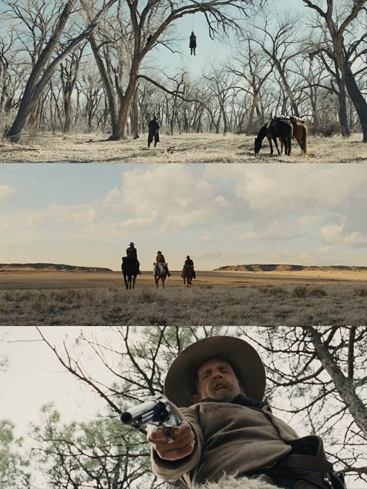 Western film triptych