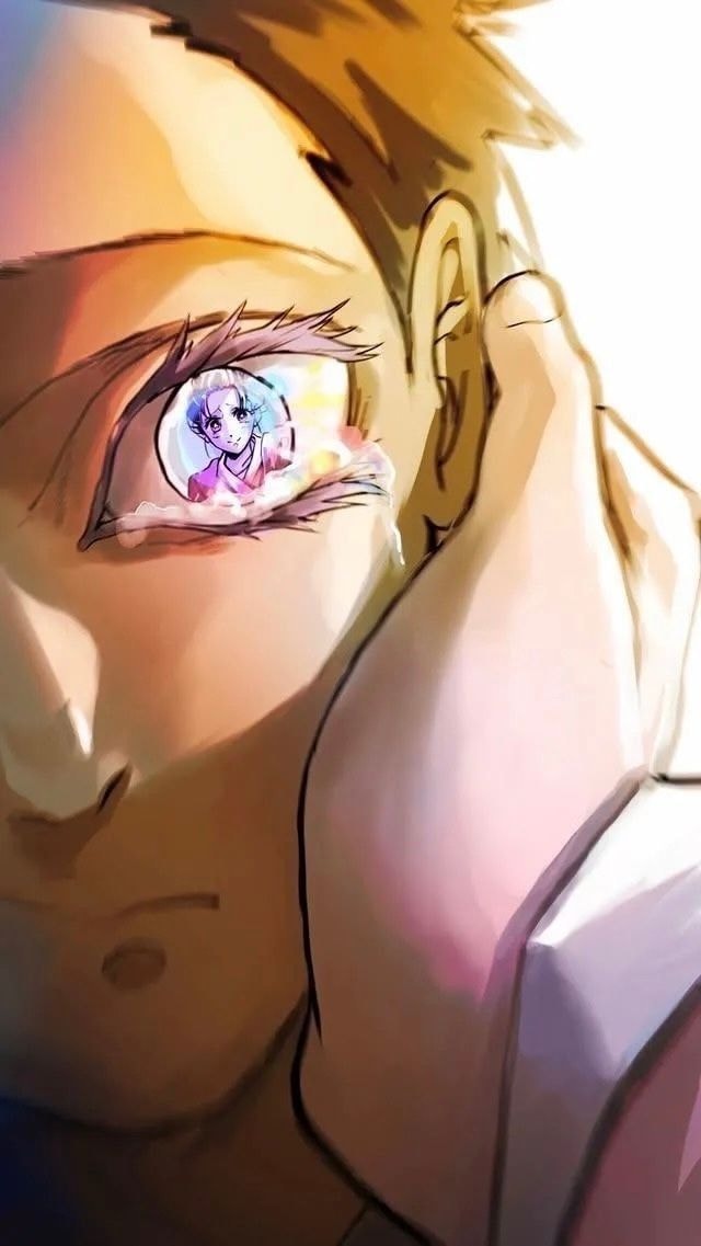 Akaza close-up eye reflection (photo 2 of 2)