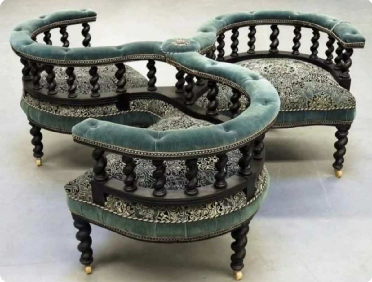 19th century gossip sofa design