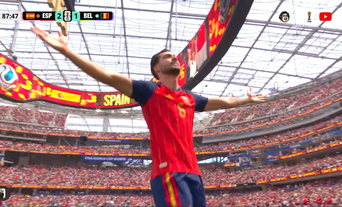 Mikel Merino Spain winner vs Belgium