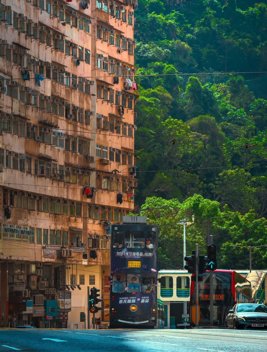 Hong Kong trams reflection (photo 3 of 3)