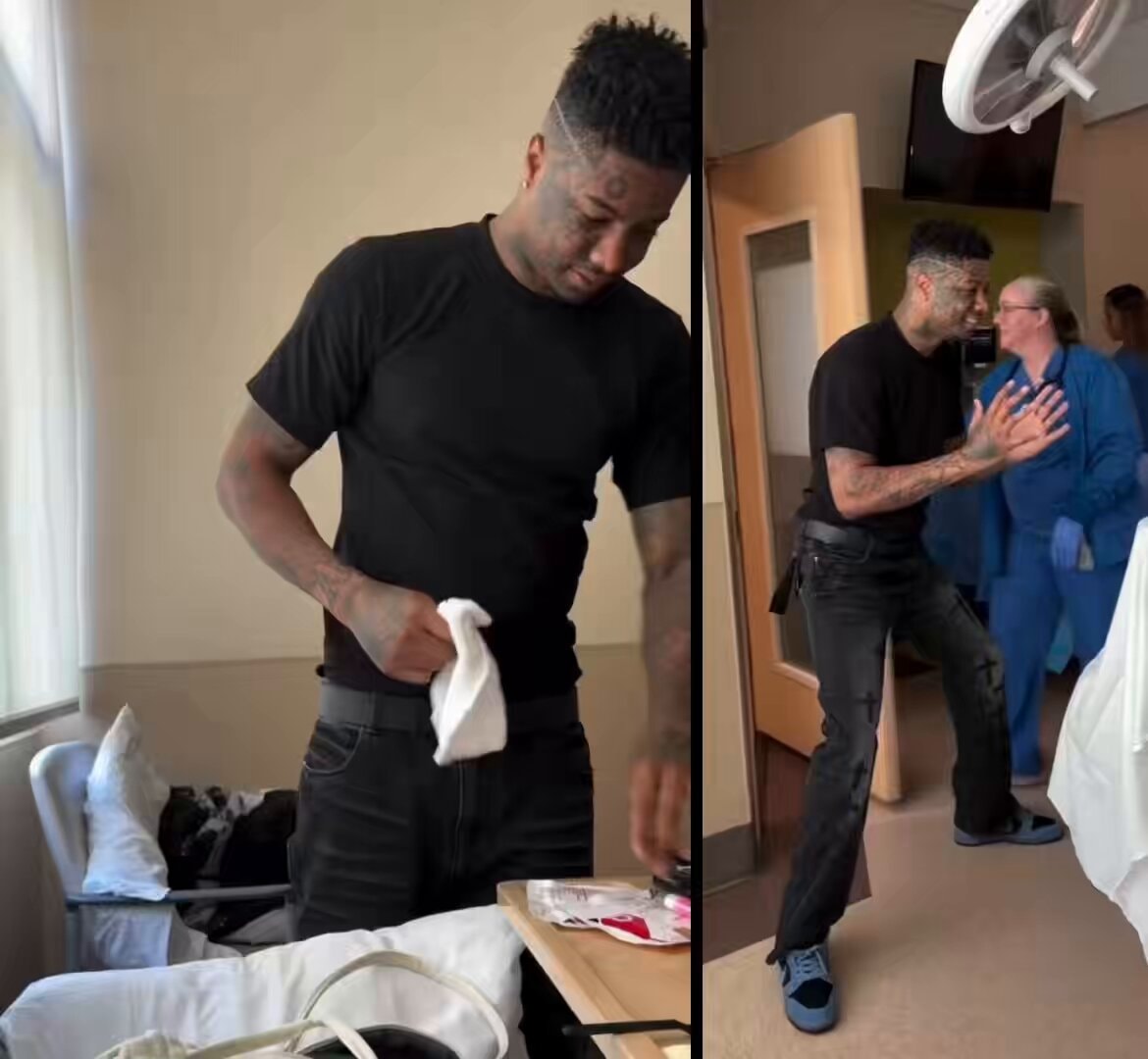 Blueface hospital moment