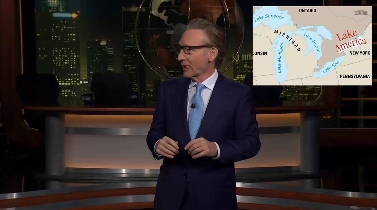 Bill Maher on Trump renaming Lake America