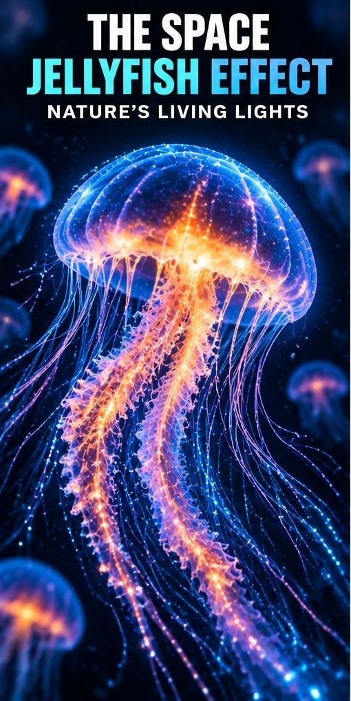 Bioluminescent Jellyfish Deep Sea