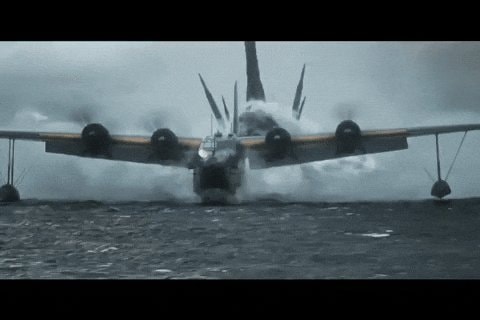 GODZILLA MINUS Zero seaplane landing