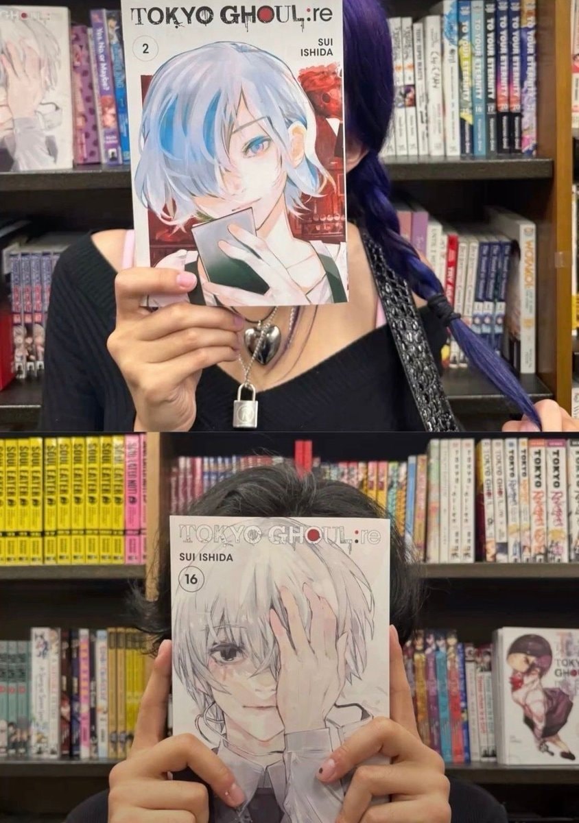 manga books hiding faces
