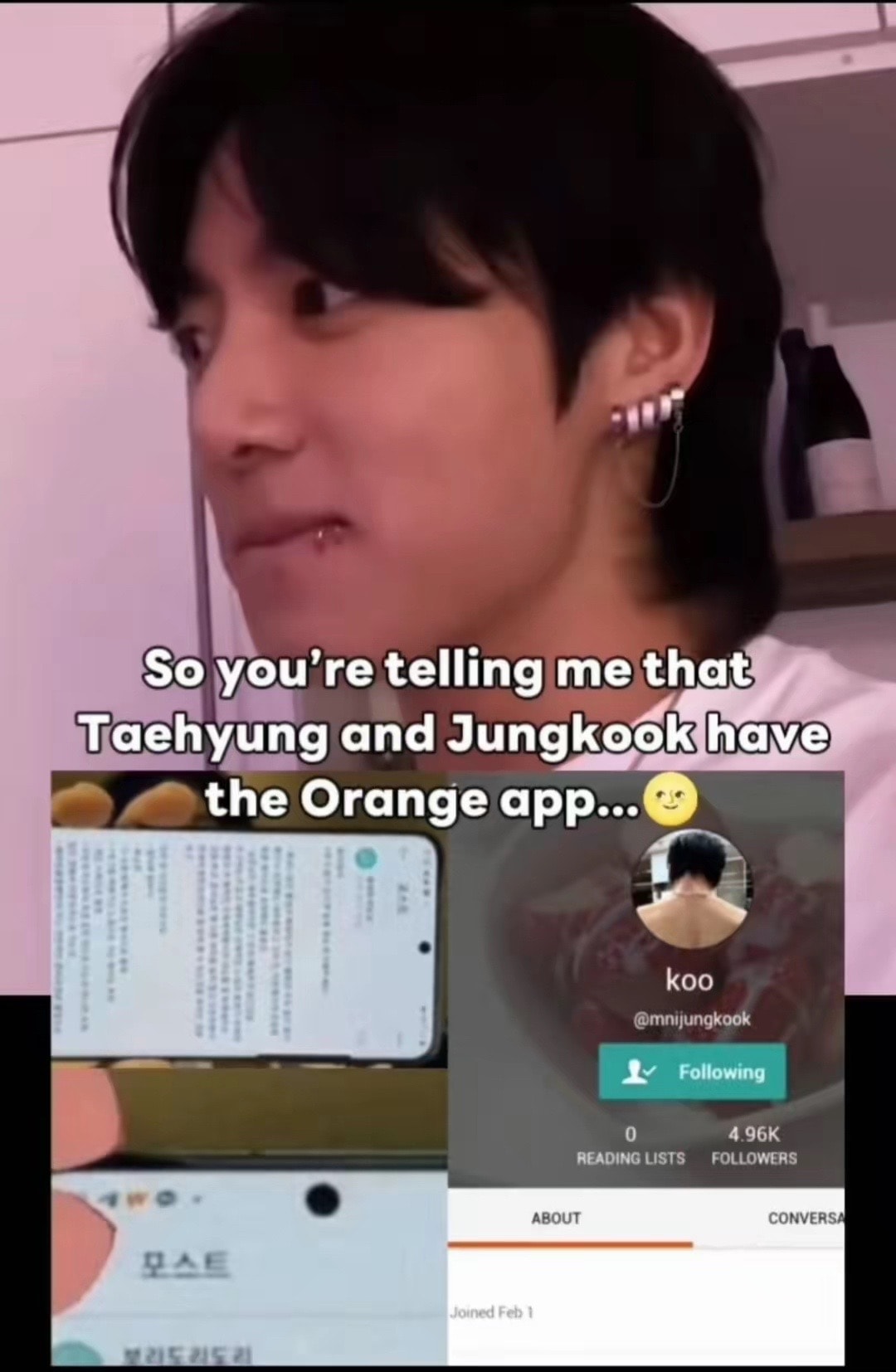 Jungkook fake username reaction