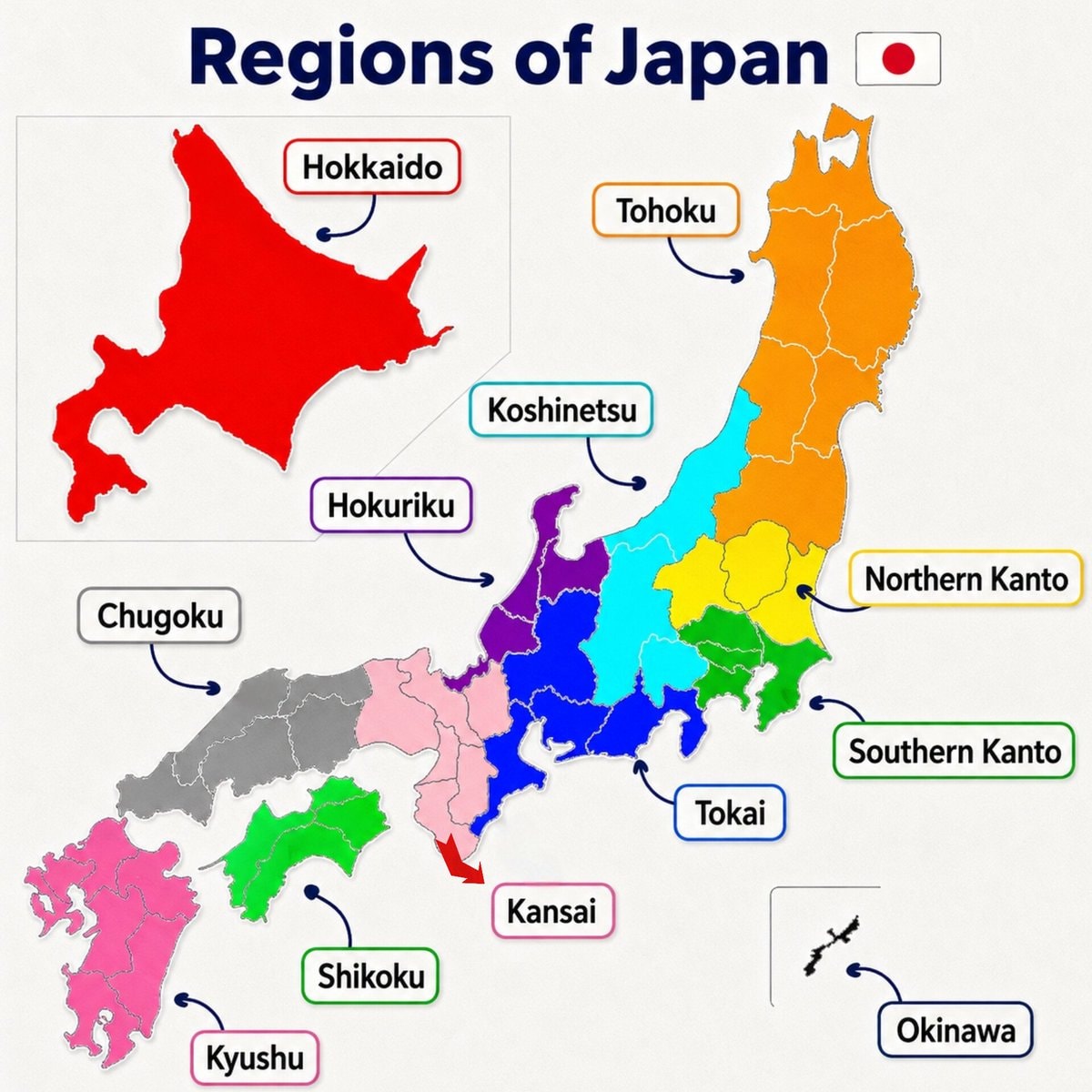 Regions of Japan