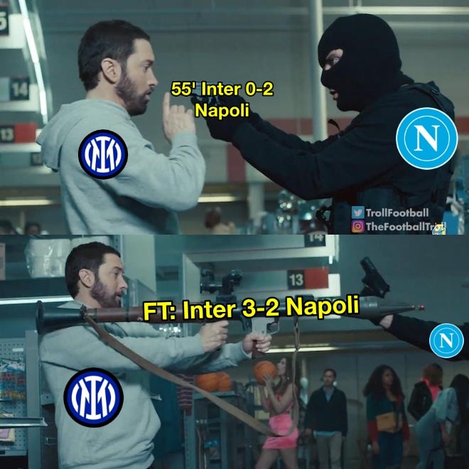 Eminem Inter Napoli meme Eminem Inter Napoli meme