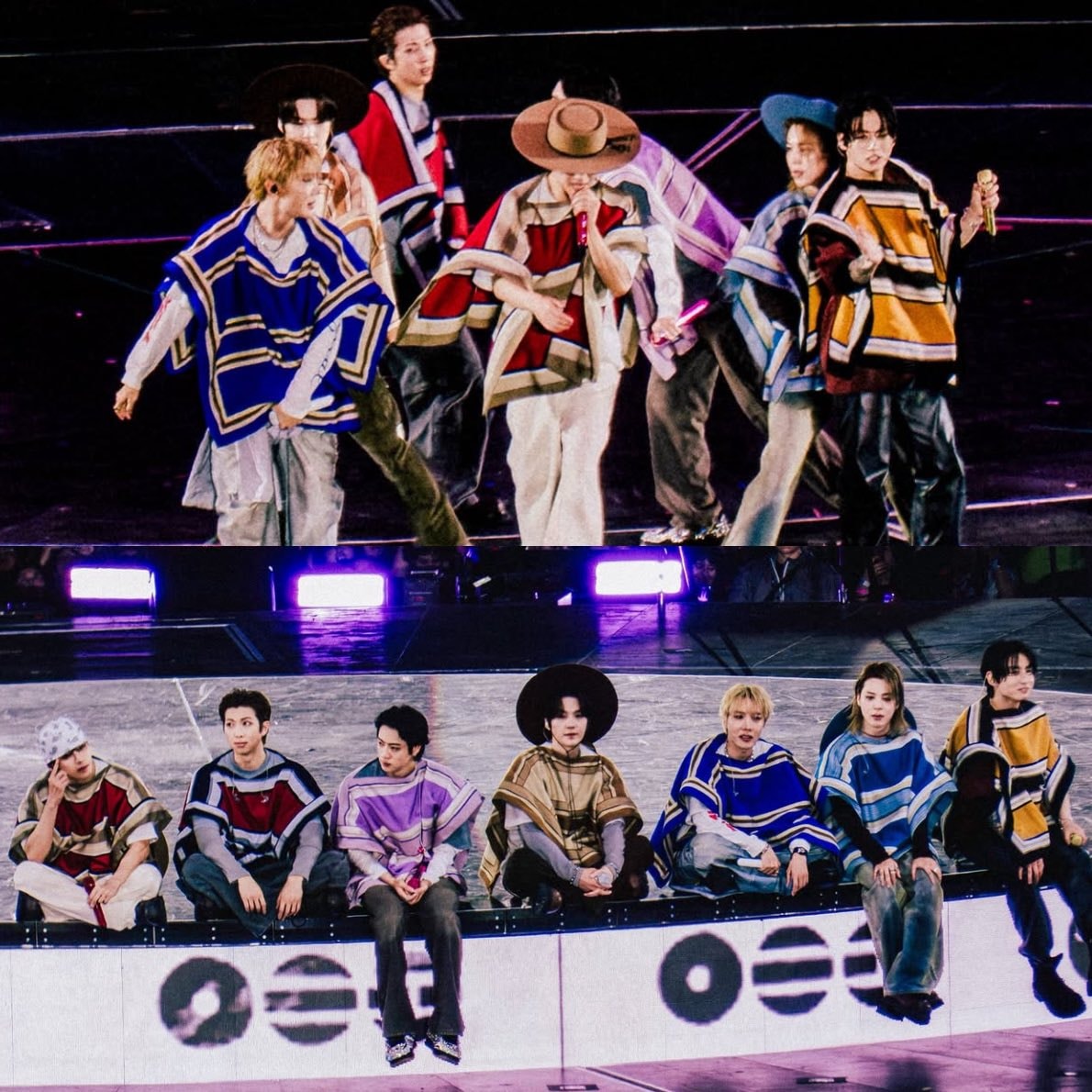 BTS Chile traditional attire stage