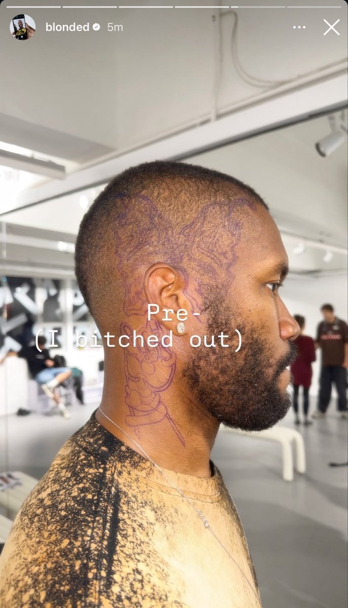 Frank Ocean tattoo design