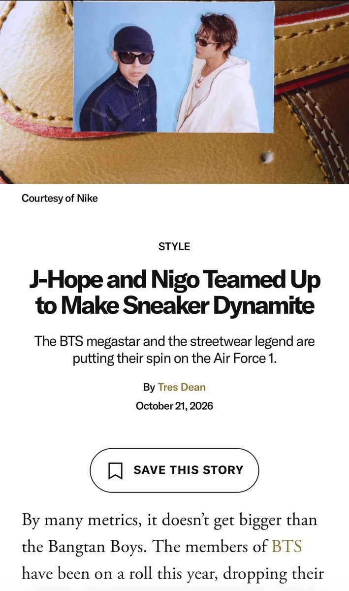 J-Hope NIGO Nike Brazil Sneakers