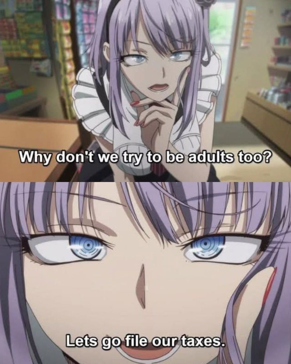 Anime taxes meme